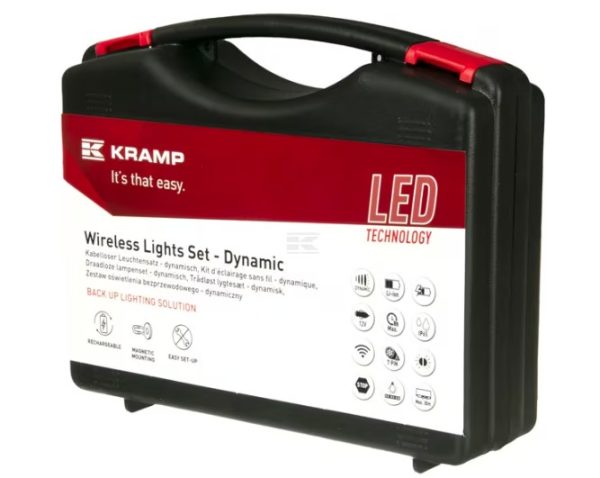 LA60035 Wireless light set LED, square, 12V, Li-ion, magnetic, 110x103, 7-pin plug, Kramp - Image 7