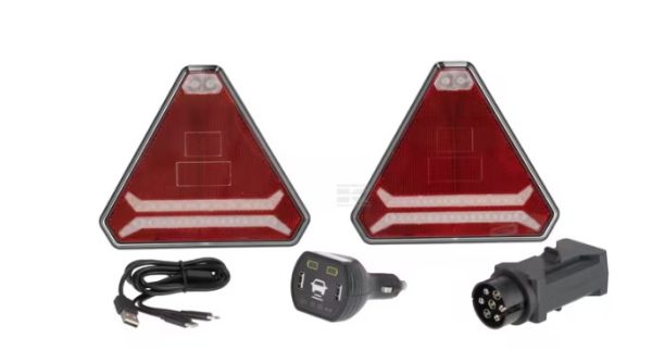 Wireless light set LED, triangular,