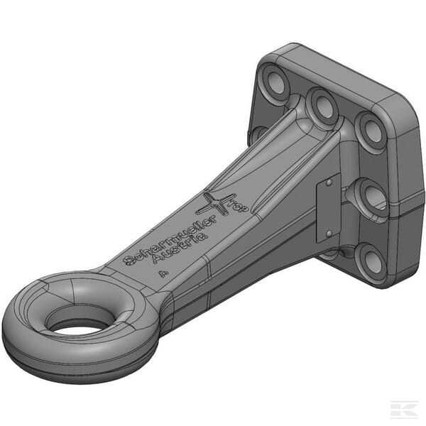 Towing eye with flange 50 mm