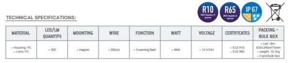 LED Beacon 585x295x53mm - Image 2