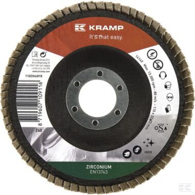 Zirconium flap disc 115mm 40 grit
