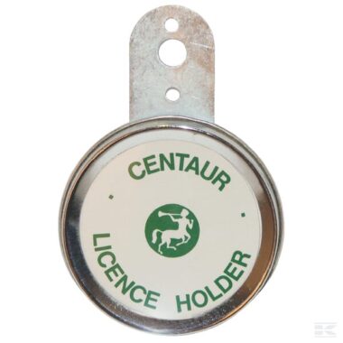 Metal bolt on tax disc holder