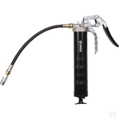 Grease gun, pistol grip with flexi hose, Groz