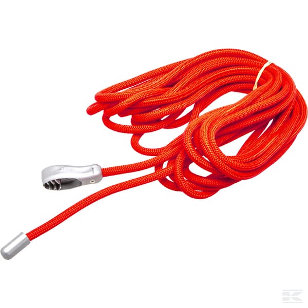 Elastic rope 8mm x 8m, red