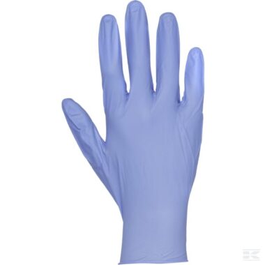 Work gloves blue disposable powder free Latex 24cm long size 10/XL DexPure by Honeywell