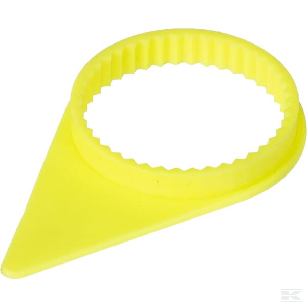 Dustite wheel nut indicator 32mm, yellow, Rema Tip Top