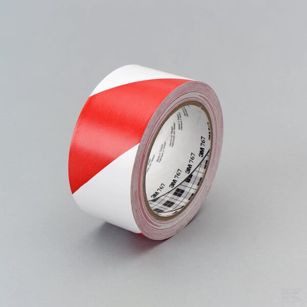 767I Hazard warning Tape Red/White