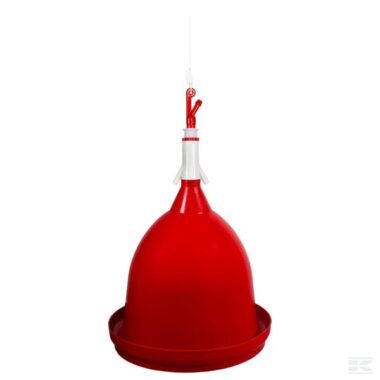 Hanging automatic bell drinker with valve for 12x17mm hose