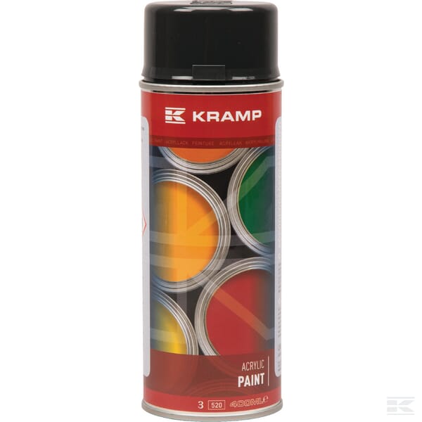 Paint RAL 7021 black grey 400ml Spray can Kramp