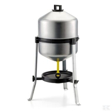 Constant level galvanised tripod drinker, 30l