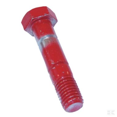 Red shear bolt for 25mm leg, 86mm x 5/8"UNC
