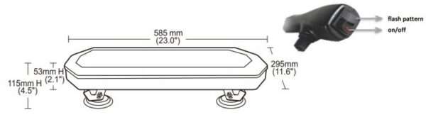 LED Beacon 585x295x53mm - Image 3