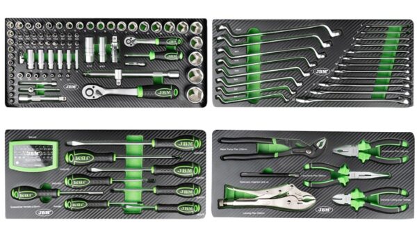 JBM METAL TOOL BOX 143 PIECES - ZINC FINISH - Image 2