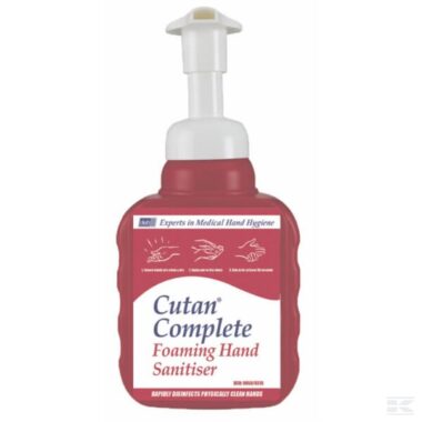 Cutan Foaming Hand Sanitiser 400ml pump bottle