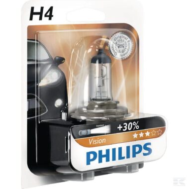 Light bulb Halogen tube H4 12V 55W P43t-38 white Philips