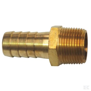 Hose tail 19mm (3/4"), 3/4" male BSPT thread