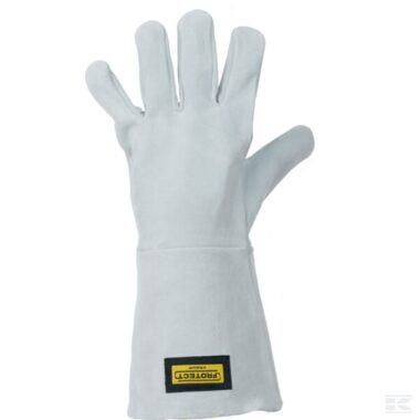 Gloves for welding grey leather size 10/XL Protect by Kramp