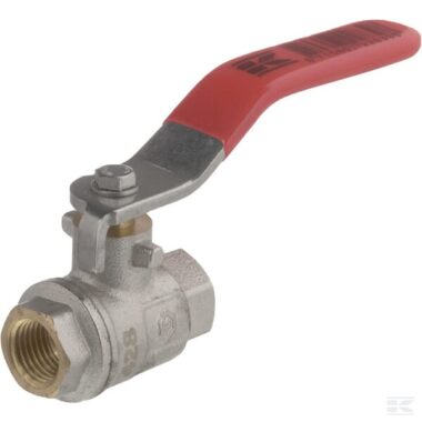 Ball valve BSP 2x female 1/4" + SS handle