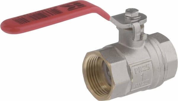 Ball valve BSP 2x female 1" + SS handle - Image 2