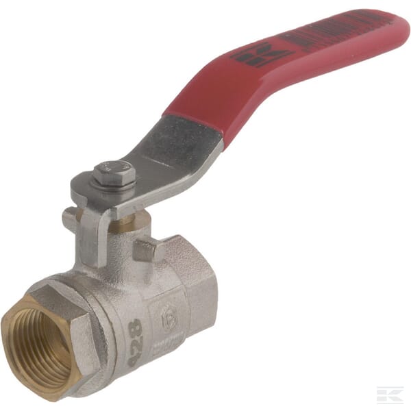 Ball valve BSP 2x female 3/8" + SS handle