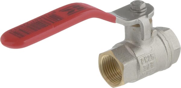 Ball valve BSP 2x female 3/8" + SS handle - Image 2