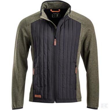 Mens Hybrid/fleece jacket, olive