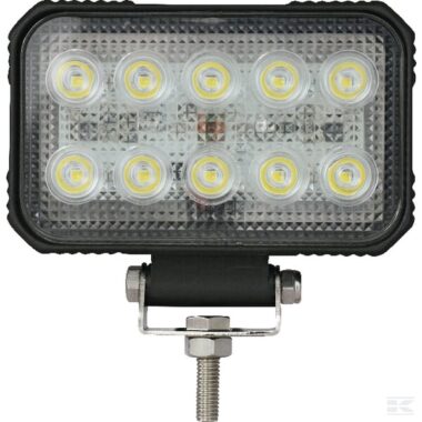 Work light LED, 15W, 1900lm, rectangular, 10/30V, 150x37x100mm, Flood, 10 LED's, Kramp