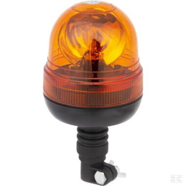 Rotating beacon Halogen, 55W, 12V, amber, flexible pole mount, Ø 127mm x240mm, gopart