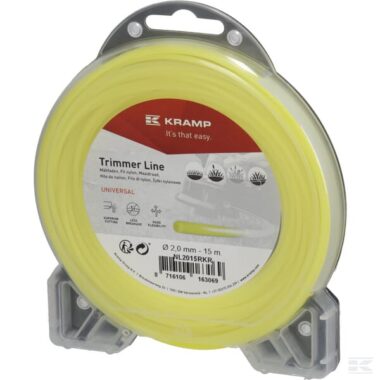 Trimmer line Ø 2mm 15m round yellow Kramp
