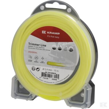 Trimmer line Ø 2.4mm 15m round yellow Kramp