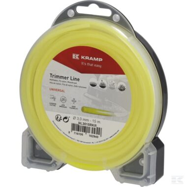 Trimmer line Ø 3mm 15m round yellow Kramp