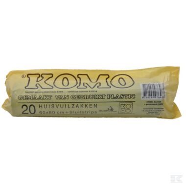 Komo 60x80cm rubbish bags x20