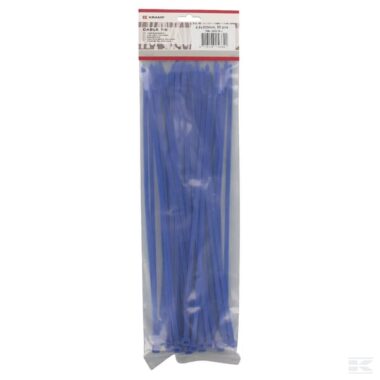 Cable tie 4.8x300mm, blue, Polyamide, max. Ø 76mm, pack 50, Kramp
