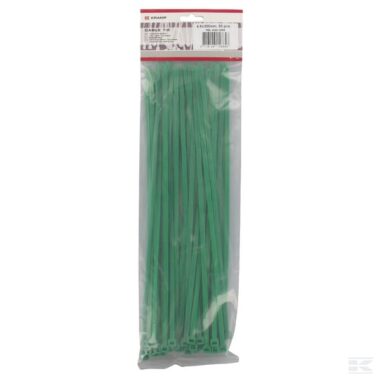 Cable tie 4.8x300mm, green, Polyamide, max. Ø 76mm, pack 50, Kramp