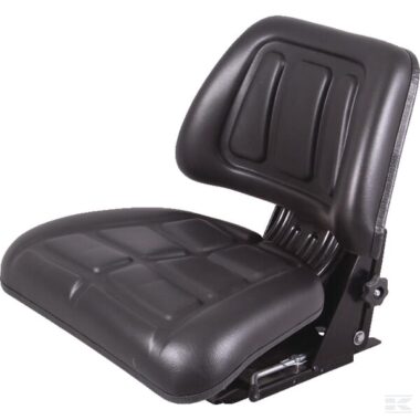 PVC seat, mechanically sprung