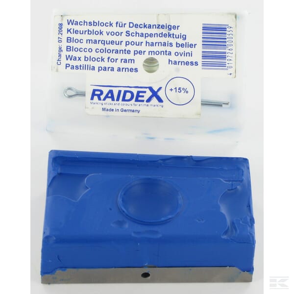 Wax marker block Raidex Blue