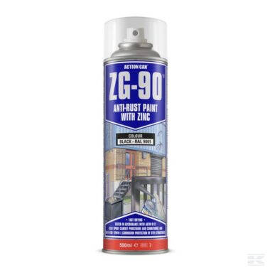 Anti rust paint aerosol black