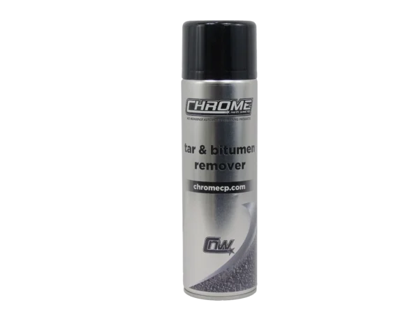 CHROME: Tar & Bitumen Remover a silver can with black cap