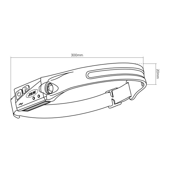 JBM 54004 ADJUSTABLE LED HEADLIGHT - 350LM - Image 6