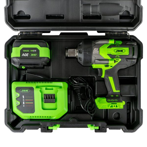 JBM 1" 2300NM CORDLESS BRUSHLESS IMPACT WRENCH WITH CASE - Image 5