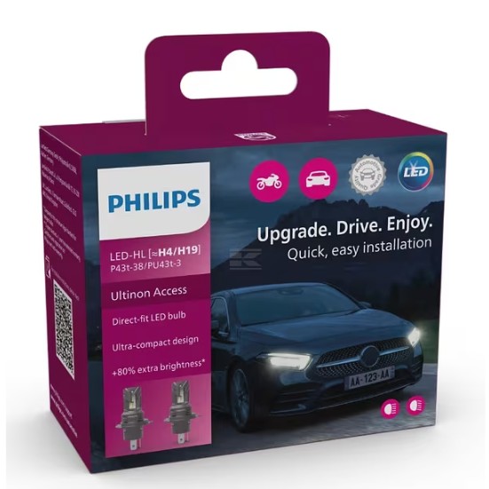 11342U2500CX LED bulb set H4/H19 11342 12V U2500 CX