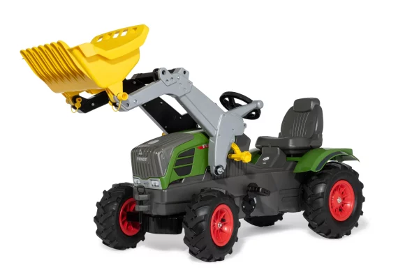 R61108 Pedal tractor with front loader, Fendt 211, with pneumatic wheels, from age 3, rollyFarmtrac by Rolly Toys - Image 2