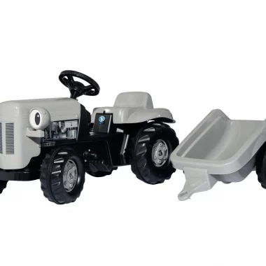 Rolly Kid Little Grey Fergie Tractor with Trailer