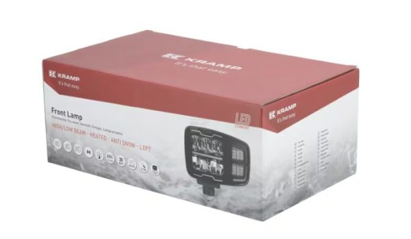 LA10215HEAT Headlight LED, rectangular, 12/24V, 220x197.2x80.5mm, Heated, High beam/Low beam, anti-snow, left - Image 3
